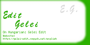 edit gelei business card